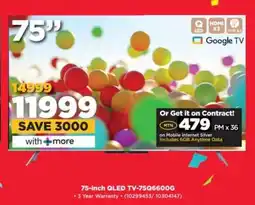 HiFi Corp 75-inch QLED TV-75QG6600G offer