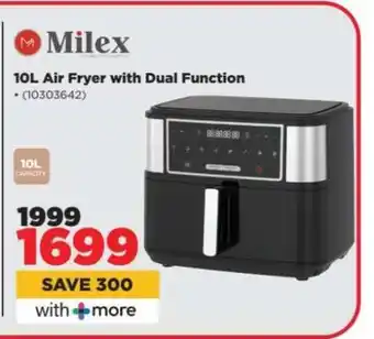 HiFi Corp Milex 10L Air Fryer with Dual Function offer