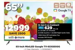 HiFi Corp 65-inch MiniLED Google TV-65X8500G offer