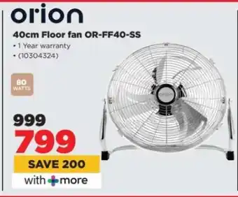 HiFi Corp orion 40cm Floor fan OR-FF40-SS offer
