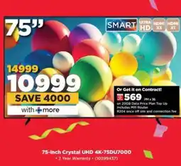 HiFi Corp 75-inch Crystal UHD 4K-75DU7000 offer