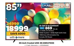 HiFi Corp 85-inch Crystal UHD 4K-85DU7000 offer