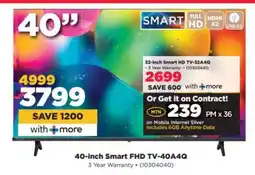 HiFi Corp 40-inch Smart FHD TV-40A4Q offer
