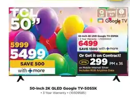 HiFi Corp 50-Inch 2K QLED Google TV-50S5K offer