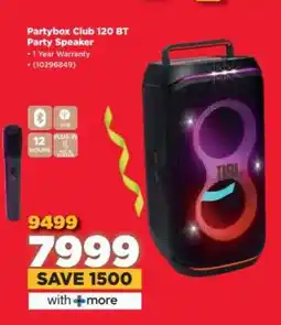 HiFi Corp Partybox Club 120 BT Party Speaker offer