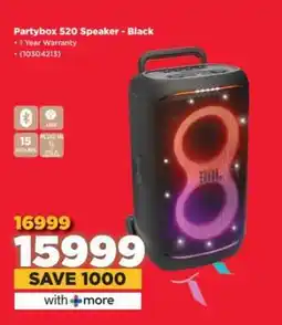 HiFi Corp Partybox 520 Speaker - Black offer