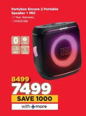 HiFi Corp Partybox Encore 2 Portable Speaker + MIC offer