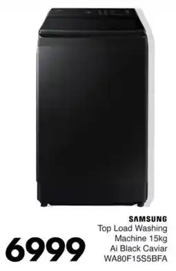 Save Hyper SAMSUNG Top Load Washing Machine Ai Black Caviar offer
