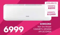 Save Hyper SAMSUNG Non Inv Aircon 12000BTU AR3000 offer