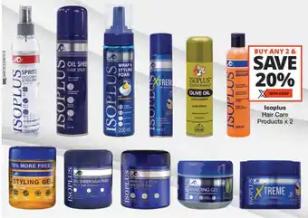 Checkers Isoplus Hair Care Products offer