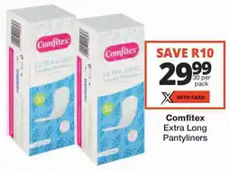 Checkers Comfitex Extra Long Pantyliners offer