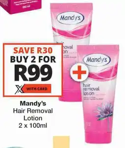 Checkers Mandy's Hair Removal Lotion offer