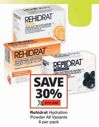 Checkers Rehidrat Hydration Powder All Variants offer