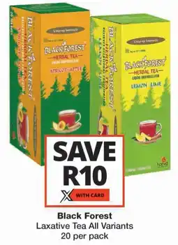 Checkers Black Forest Laxative Tea All Variants offer
