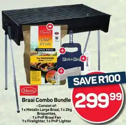 Pick n Pay Hypermarket Metalix Braai Combo Bundle offer