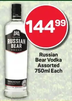 Pick n Pay Hypermarket Russian Bear Vodka Assorted offer