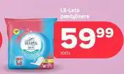 PEP Lil-Lets Pantyliners-100's Pack offer