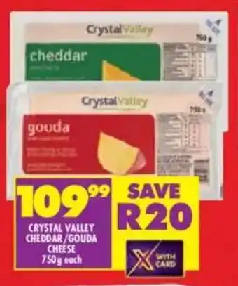 Shoprite Crystal valley cheddar/ gouda cheese offer
