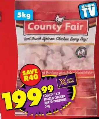 Shoprite County fair frozen chicken mixed portions offer