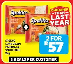Usave Spekko long grain parboiled white rice offer