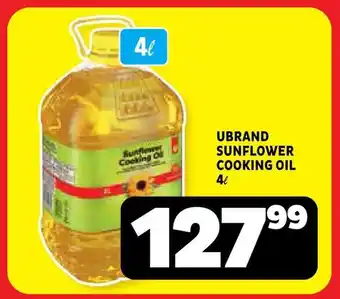 Usave Ubrand sunflower cooking oil offer