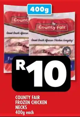 Usave County fair frozen chicken necks offer