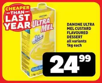 Usave Danone ultra mel custard flavoured dessert offer
