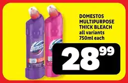 Usave Domestos multipurpose thick bleach offer