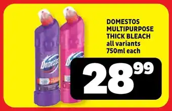Usave Domestos multipurpose thick bleach offer