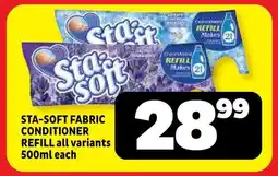 Usave Sta-soft fabric conditioner refill offer