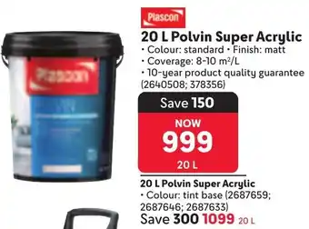 Makro Plascon Polvin Super Acrylic offer