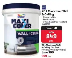 Makro Dulux Maxicover Wall & Ceiling offer
