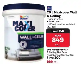 Makro Dulux Maxicover Wall & Ceiling offer