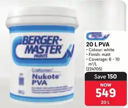 Makro Berger-master PVA offer