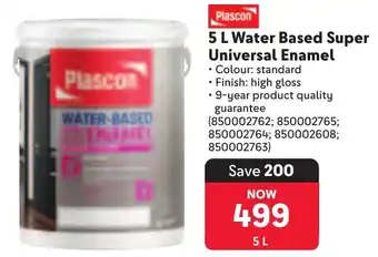 Makro Plascon Water Based Super Universal Enamel offer
