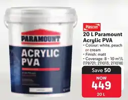 Makro Plascon Paramount Acrylic PVA offer