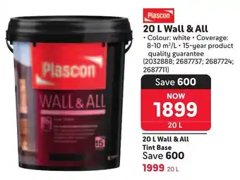 Makro Plascon Wall & All offer