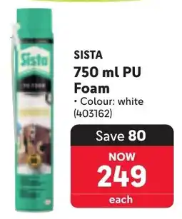 Makro SISTA PU Foam offer