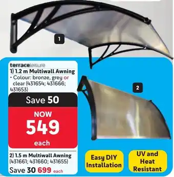Makro Terrace Leisure Multiwall Awning offer