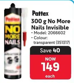 Makro Pattex No More Nails Invisible offer