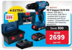 Makro BOSCH 18 V Impact Drill Kit offer