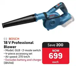 Makro BOSCH 18 V Professional Blower offer