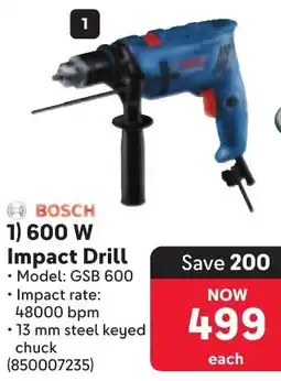 Makro BOSCH 600 W Impact Drill offer