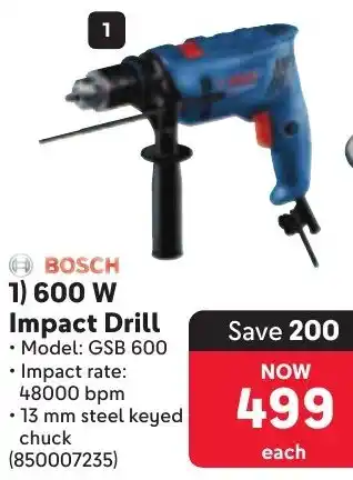 Makro BOSCH 600 W Impact Drill offer