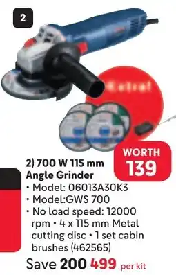 Makro BOSCH 700 W 115 mm Angle Grinder offer