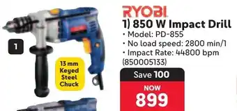 Makro RYOBI 850 W Impact Drill offer
