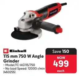 Makro Einhell 115 mm 750 W Angle Grinder offer