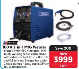 Makro PRO-MAX 160 A 3-in-1 MIG Welder offer