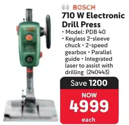 Makro BOSCH 710 W Electronic Drill Press offer