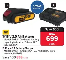 Makro CAT 18 V 4.0 A Battery Charger offer